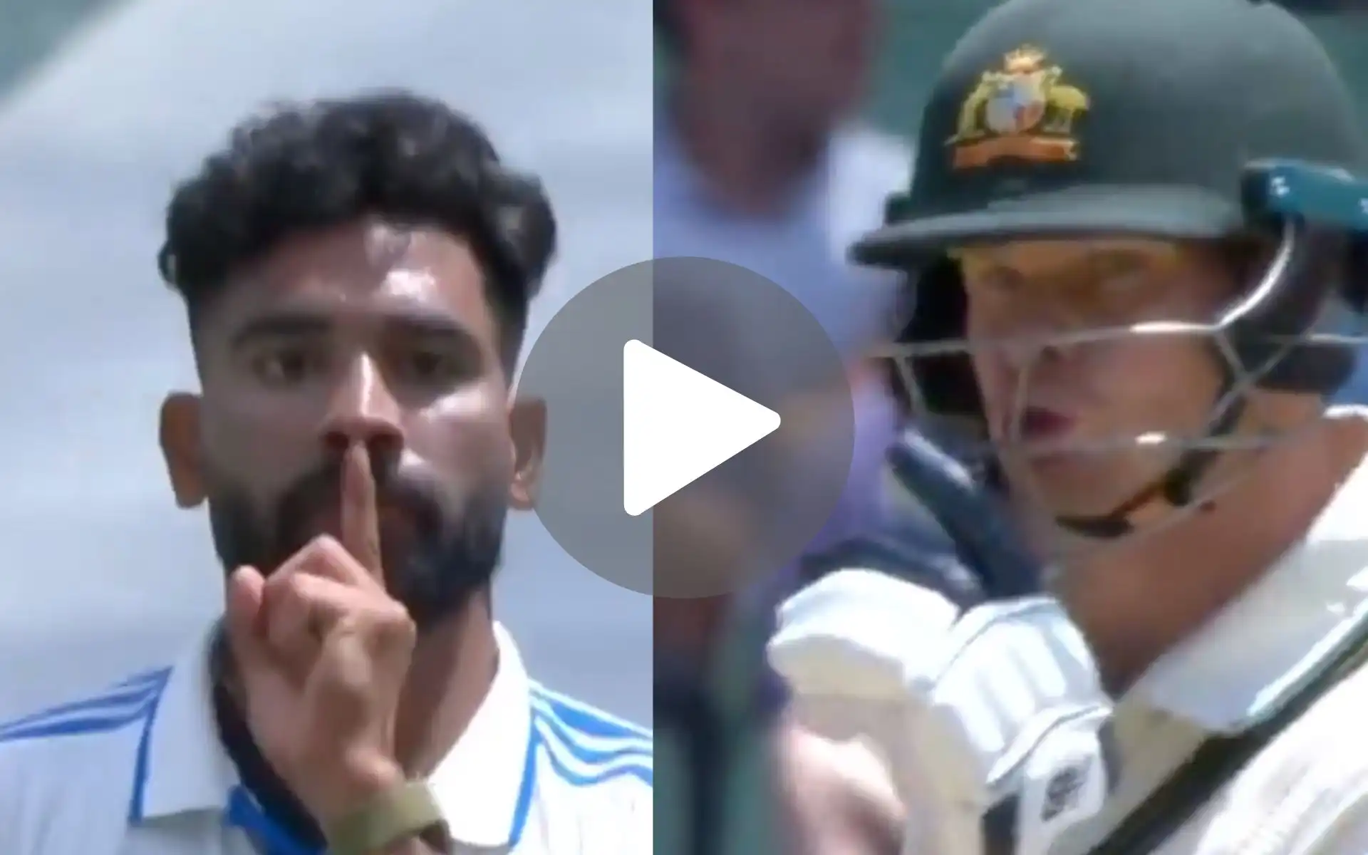 [Watch] Steve Smith Does Silence Gesture To Mohammed Siraj After Khawaja's Send-Off